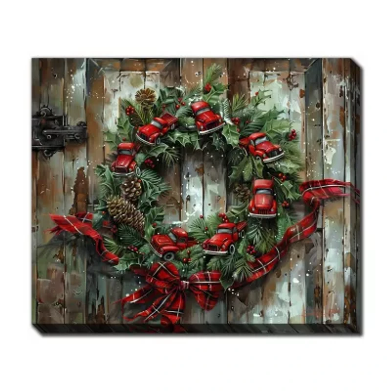 Streamline Art Rustic Wreath Canvas Art