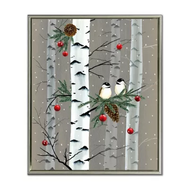 Streamline Art Birch Birds I Canvas Art