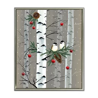 Streamline Art Birch Birds I Canvas Art