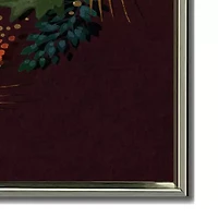 Streamline Art Seasons Wreath Hand Embellished Canvas Art