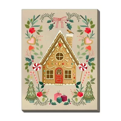 Streamline Art Gingerbread Cottage Canvas Art