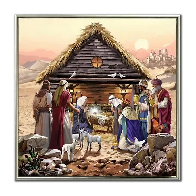 Streamline Art Desert Nativity Canvas Art