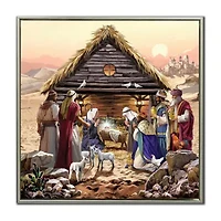 Streamline Art Desert Nativity Canvas Art