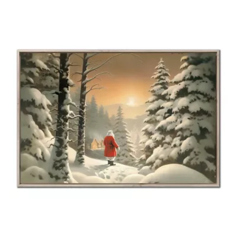 Streamline Art Santas Path Canvas Art