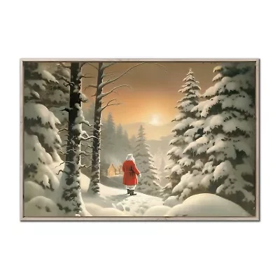 Streamline Art Santas Path Canvas Art