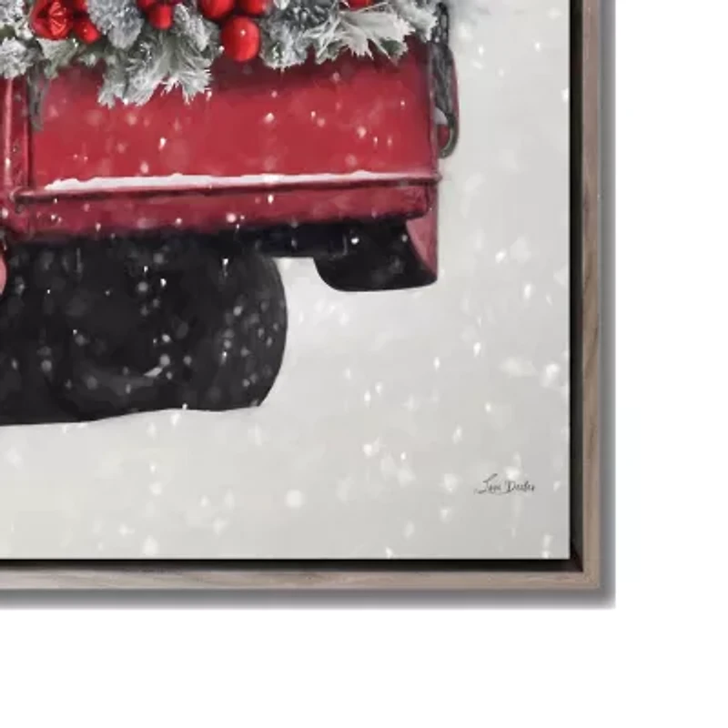 Streamline Art Red Truck Canvas Art