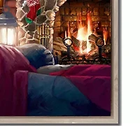 Streamline Art By The Fire Hand Embellished Canvas Art