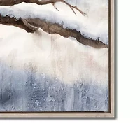 Streamline Art Cardinals In Winter Hand Embellished Canvas Art