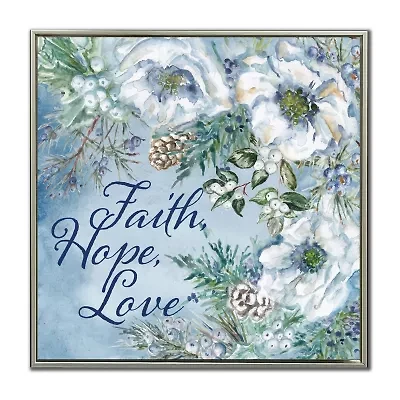 Streamline Art Faith Hope Love Canvas Art