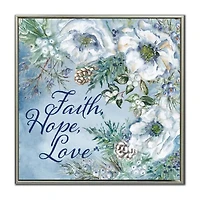 Streamline Art Faith Hope Love Canvas Art