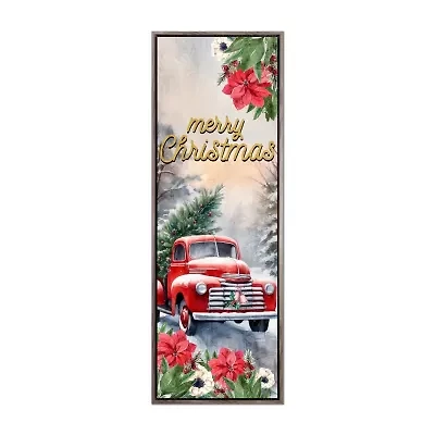 Streamline Art Poinsettias Canvas Art