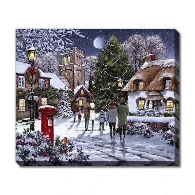 Streamline Art A Winter Evening Canvas Art