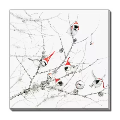 Streamline Art Winter Cardinals Canvas Art