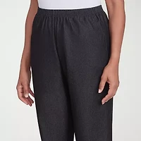 Alfred Dunner Classics Womens Straight Mid Rise Pull-On Pant