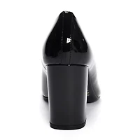 CL by Laundry Lofty Womens Round Closed Toe Block Heel Pumps