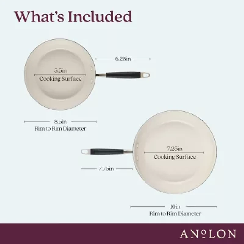 Anolon Ceramic 2-pc. Frying Pan Set