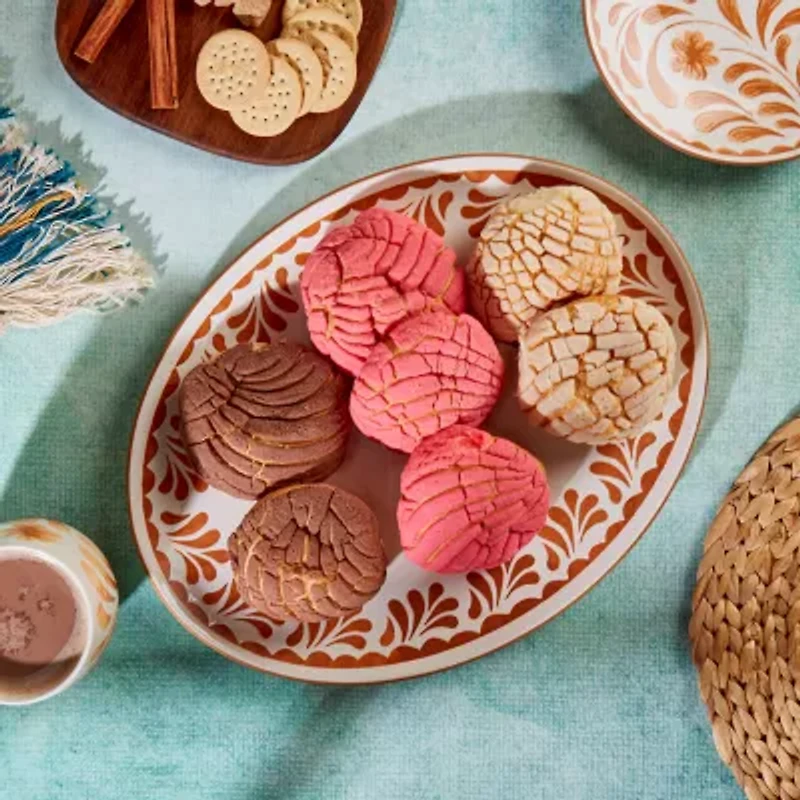 Jenny Martinez 16"X12" Oval Stoneware Serving Platter