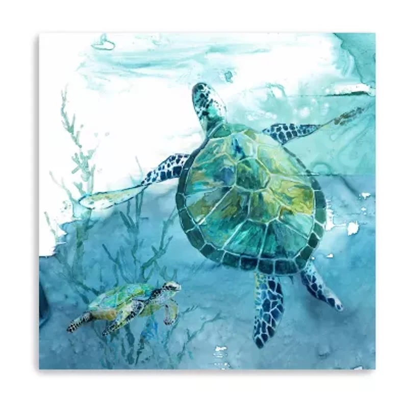 Lumaprints Delray Sea Turtle Ii Canvas Art