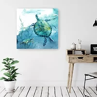 Lumaprints Delray Sea Turtle Ii Canvas Art