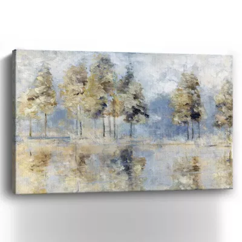 Lumaprints Blue Golden Forest Canvas Art