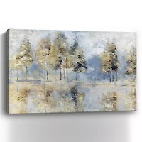 Lumaprints Blue Golden Forest Canvas Art