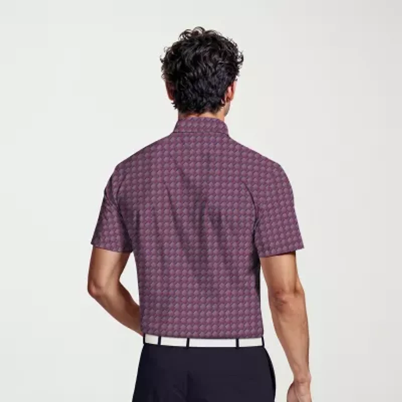 PGA TOUR Mens Regular Fit Short Sleeve Polo Shirt