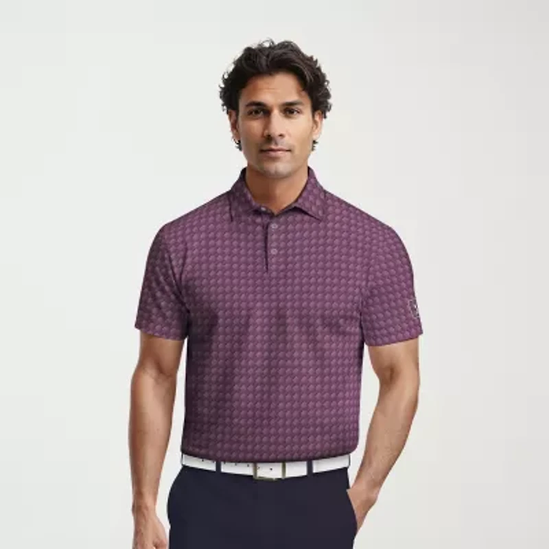 PGA TOUR Mens Regular Fit Short Sleeve Polo Shirt