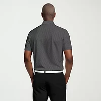 PGA TOUR Ombre Architecture Road Map Mens Regular Fit Short Sleeve Polo Shirt