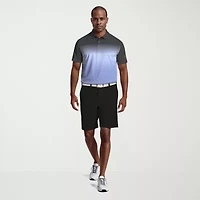 PGA TOUR Ombre Architecture Road Map Mens Regular Fit Short Sleeve Polo Shirt