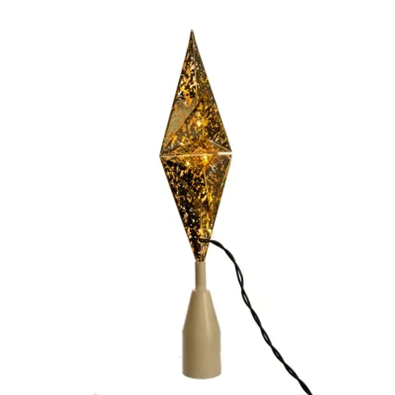 Kurt Adler Ul 10-Light Gold Bethlehem Star Tree Topper