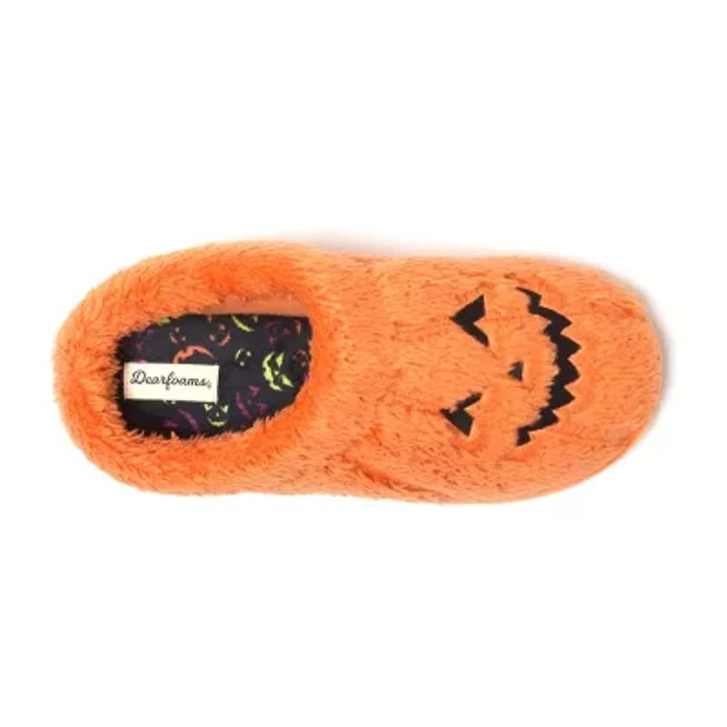 Dearfoams Jack O Lantern Unisex Adult Memory Foam Clog Slippers