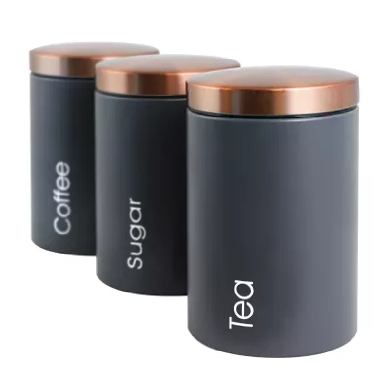 MegaChef Essential Kitchen Storage 3-pc. Canister