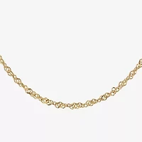 Girls 1/5 CT.  Lab Created White Opal 14K Gold Over Silver 16 Inch Pendant Necklace