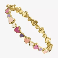 Girls Lab Created 14K Gold Over Brass Bangle Bracelet
