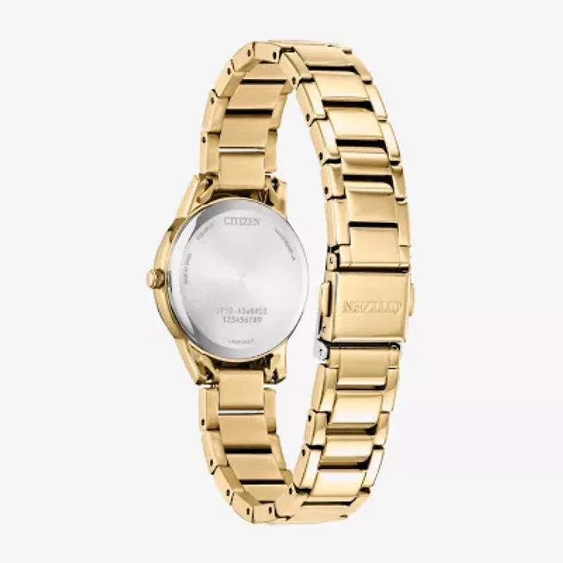 Citizen Dress/Classic Womens Gold Tone Stainless Steel Bracelet Watch Fe1242-78d