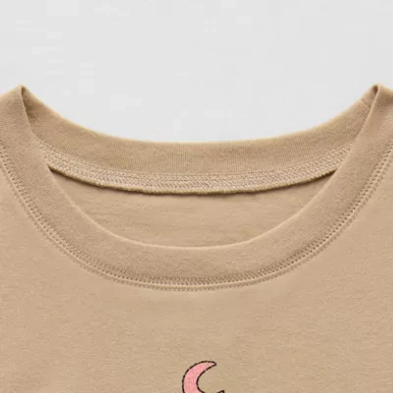 Thereabouts Little & Big Kid Girls Sensory Friendly Round Neck Short Sleeve Adaptive Regular Fit Graphic T-Shirt