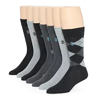 IZOD Dress Mens 7 Pair Crew Socks