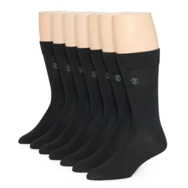 IZOD Dress Mens 7 Pair Crew Socks