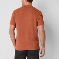 mutual weave Mens Regular Fit Short Sleeve Polo Shirt