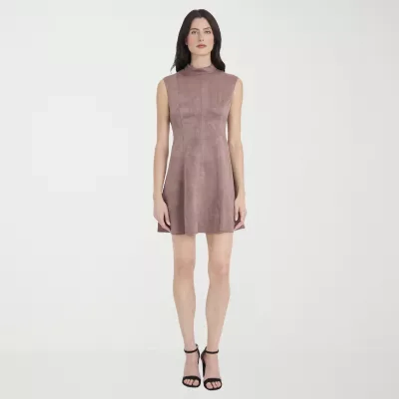 Clover And Sloane Womens Sleeveless Fit + Flare Dress