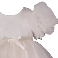 Bonnie Jean Baby Girls Short Sleeve Ruffled Fit + Flare Dress
