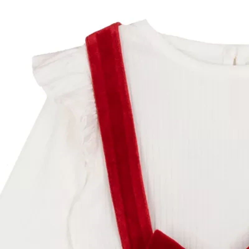 Rare Editions Baby Girls Sleeveless Velvet Jumper