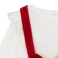 Rare Editions Baby Girls Sleeveless Velvet Jumper