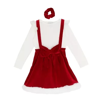 Rare Editions Toddler Girls Sleeveless Velvet Jumper