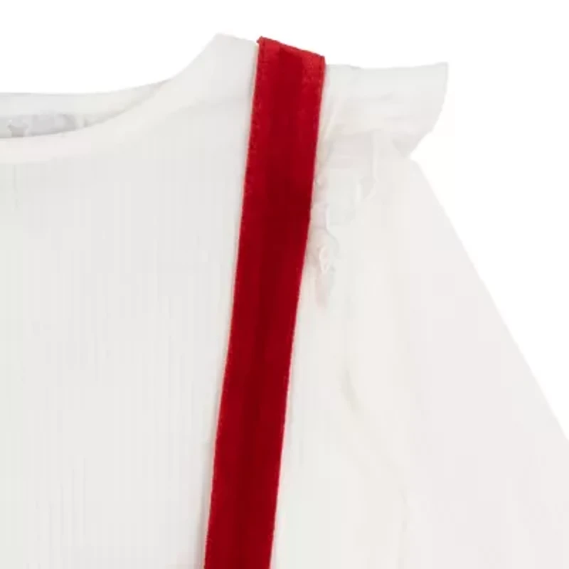 Rare Editions Toddler Girls Sleeveless Velvet Jumper