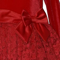 Bonnie Jean Little & Big Kid Girls Long Sleeve Fit + Flare Dress