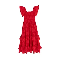 Rare Editions Big Kid Girls Short Sleeve Maxi Dress