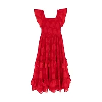 Rare Editions Big Kid Girls Short Sleeve Maxi Dress