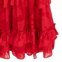 Rare Editions Big Kid Girls Short Sleeve Maxi Dress