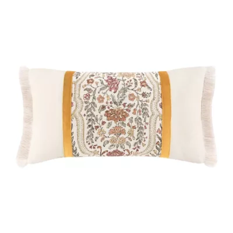 Rose Tree Baroda Rectangular Throw Pillow